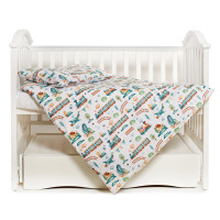 Сменная постель 3 эл Twins Modern New 3040-PMN-04, It*s a boy, белый/голубой